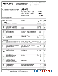 Datasheet AT875LTS44 manufacturer Power Semiconductors